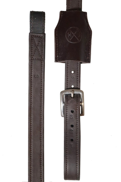 Henry James Mono Dressage Stirrup Leathers #colour_brown