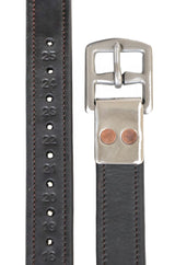 Henry James Precision Calfskin Stirrup Leathers #colour_black