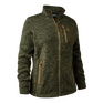 Deerhunter Sarek Ladies Knitted Jacket #colour_olive-night-melange