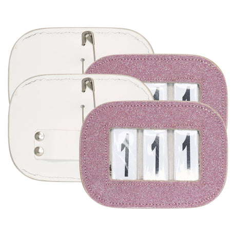 Imperial Riding Square Glitter Competition Number - Pack of 2 #colour_pink