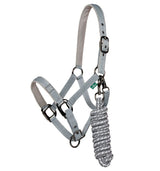 Horseware Ireland Newmarket Headcollar & Leadrope #colour_whitney-charcoal