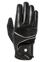 Mountain Horse Diamond Rider Glove #colour_silver-black