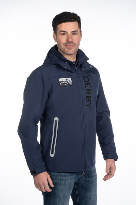 HKM Men's Softshell Jacket -Derby #colour_deep-blue