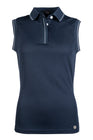HKM Sleeveless Polo Shirt -Catherine #colour_deep-blue