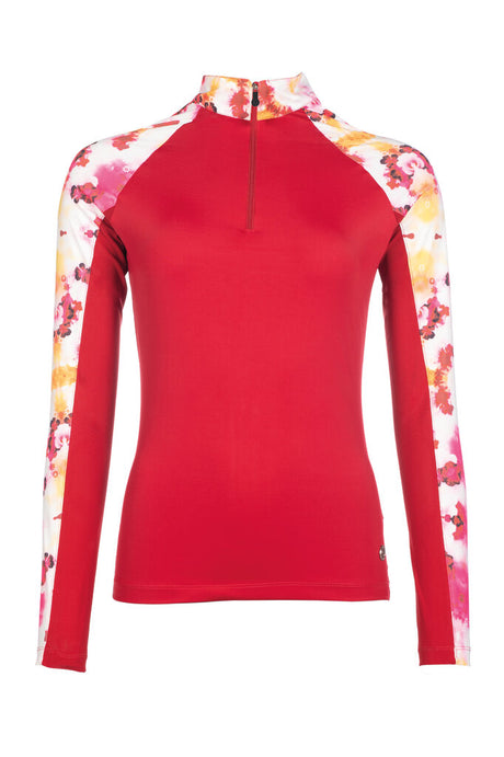 HKM Ladies Functional Shirt -Essentials Flower #colour_red/pink