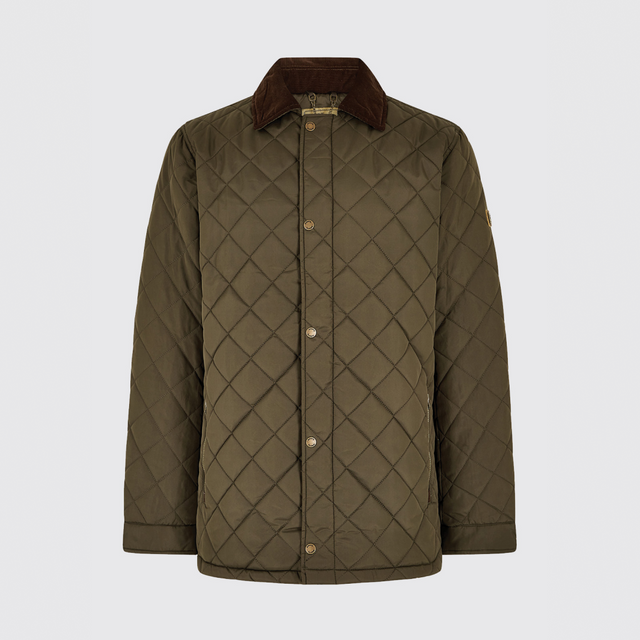 Dubarry Mens Mountusher Quilted Jacket #Colour_olive