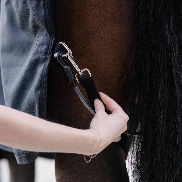 Horseware Ireland Elasticated Leg Straps #colour_black