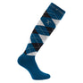 HV Polo Argyle Socks #colour_petrol-black-silver-grey-melange