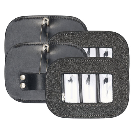 Imperial Riding Square Glitter Competition Number - Pack of 2 #colour_gun-metal