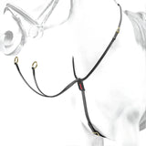 Equipe Leather Martingale with Brass Fittings #colour_black