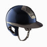 Freejump Voronoi Carbon Blue Full Protection Wide Visor Riding Hat #colour_black-gloss