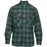 Hard Yakka Long Sleeve Check Flannel Shirt #colour_green