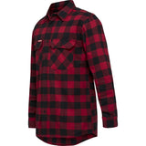 Hard Yakka Long Sleeve Check Flannel Shirt #colour_red