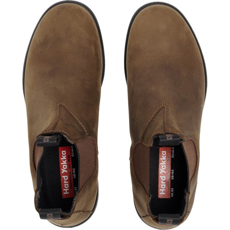 Hard Yakka Brunswick Nubuck Boots #colour_saddle-brown-nubuck