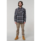 Hard Yakka Core Flannel Shirt #colour_charcoal