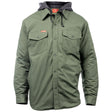 Hard Yakka Quilted Solid Shacket #colour_military-green