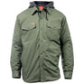 Hard Yakka Quilted Solid Shacket #colour_military-green