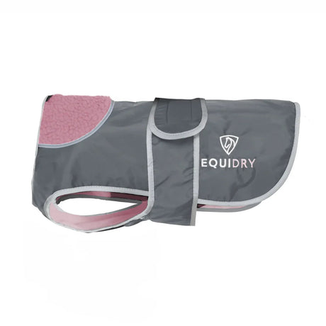 EQUIDRY Dog Coat #colour_grey-pale-pink