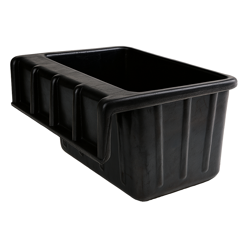 GS Equestrian Recycled Rubber Hook Over Manger 16L Black