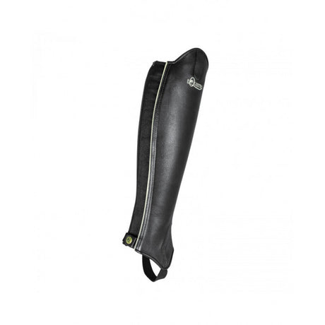 Equestro Leather Mini-Chaps "Exeter" Model #colour_black