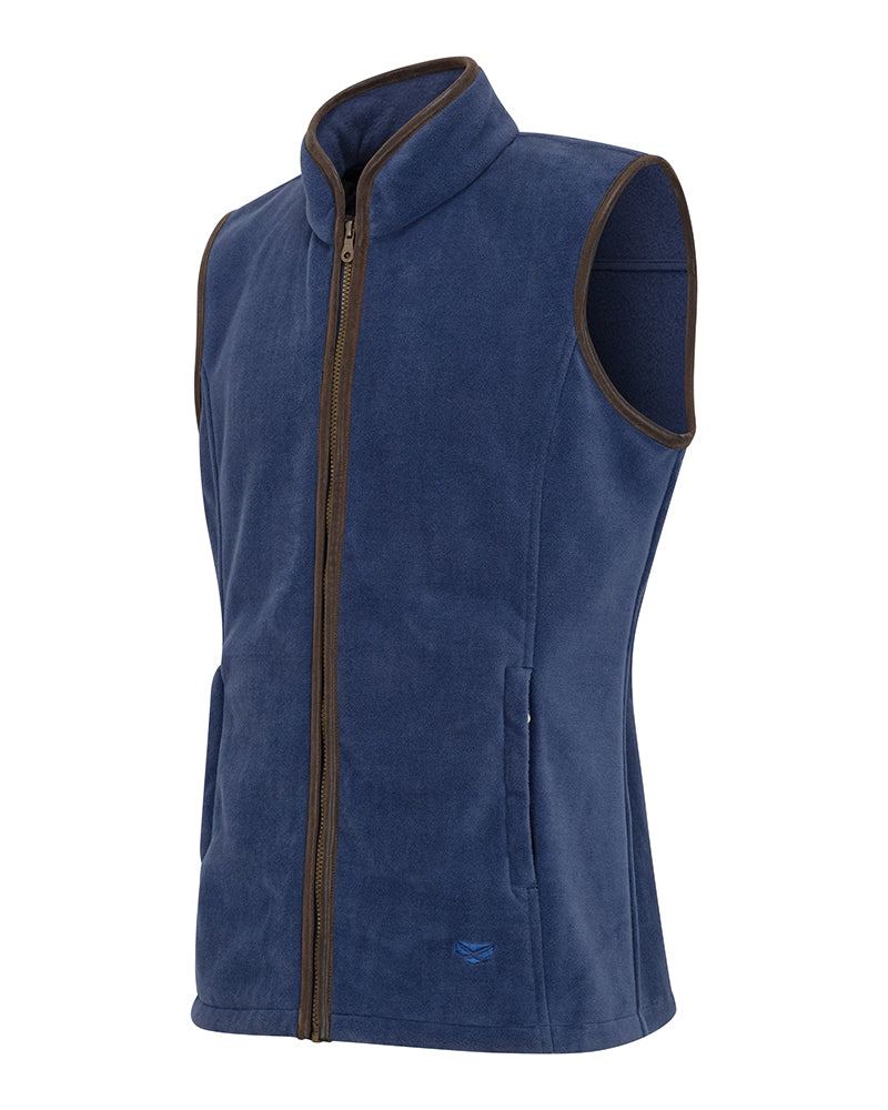 Hoggs of Fife Stenton Ladies Fleece Gilet #colour_nordic-blue