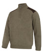 Hoggs of Fife Hebrides II 1/4 Zip Windproof Pullover #colour_meadow-green-marl