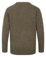 Hoggs of Fife Melrose II Crew Pullover #colour_meadow-green-marl