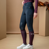 Alessandro Albanese Fina Knee Grip Brushed Hybrid Breech #colour_core-black