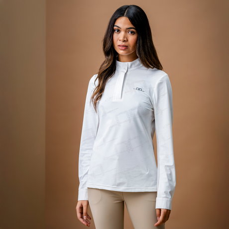 Alessandro Albanese Elena Long Sleeve Show Shirt #colour_core-white