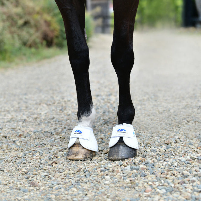 Weatherbeeta Tough-Tec Anatomical Bell Boots #colour_white