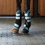 Weatherbeeta Therapy-Tec Stable Boot Wraps #colour_black-blue