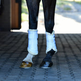 Weatherbeeta Tough-Tec Comfy Fleece Brushing Boots #colour_white-white