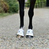 Weatherbeeta Tough-Tec Fleece Trim Bell Boots #colour_white