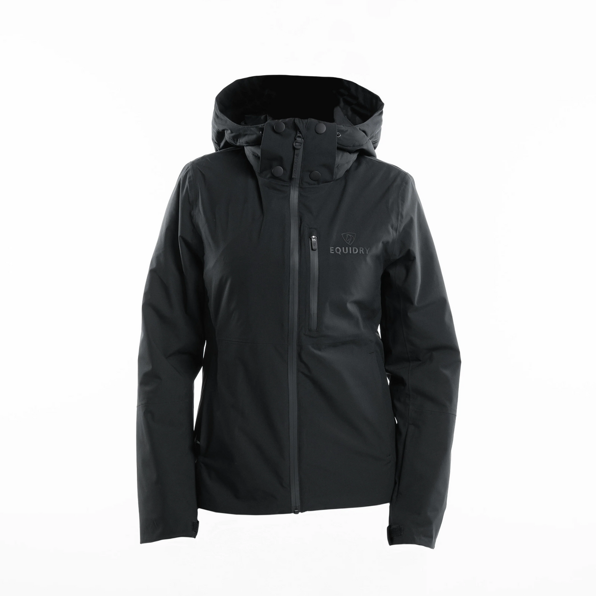 EQUIDRY Girl's Iris Waterproof Riding Jacket #colour_black