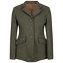 Equetech Claydon Tweed Junior Jacket #colour_green-herringbone