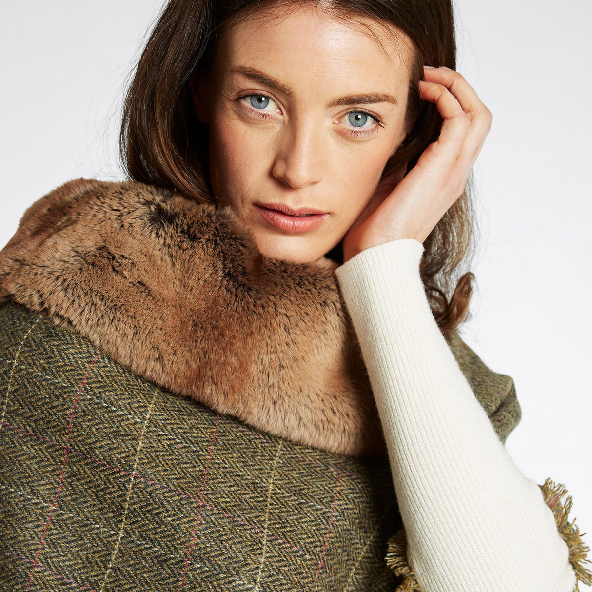 Dubarry Womens Tweed Silverfir #colour_thistle