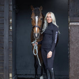 EQUIDRY Women's Water Repellent Base Layer #colour_black-white