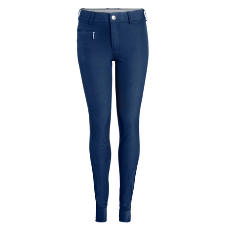 Mountain Horse Children's Crown Knee Grip Breeches #colour_navy