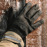Mountain Horse Leather Glove Fleece Lined #colour_black