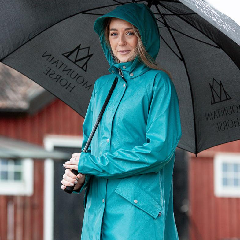 Mountain Horse Mindy Rain Coat #colour_teal-blue