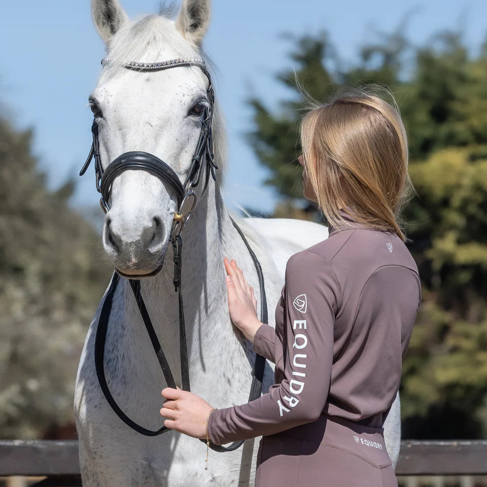 EQUIDRY Children's Water Repellent Base Layer #colour_mocha