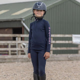 EQUIDRY Children's Water Repellent Base Layer #colour_navy-pale-pink