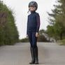 EQUIDRY Children's Water Repellent Leggings #colour_navy-raspberry