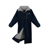 EQUIDRY Women's Thick Fleece Evolution Stowaway Hood #colour_navy-grey