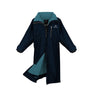 EQUIDRY Women's Thick Fleece Evolution Stowaway Hood #colour_navy-turquoise