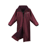 EQUIDRY Women's Thick Fleece Evolution Stowaway Hood #colour_plum-plum