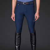 Mountain Horse Robin Men's Knee Grip Breeches #colour_navy