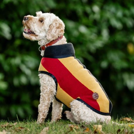 Horseware Ireland Newmarket Dog Fleece #colour_whitney-gold