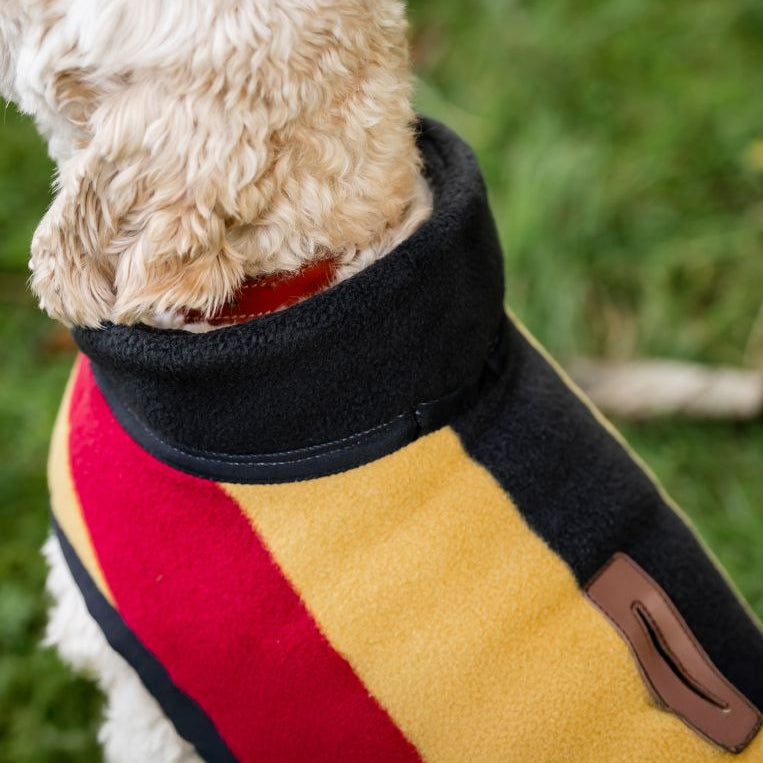 Horseware Ireland Newmarket Dog Fleece #colour_whitney-gold