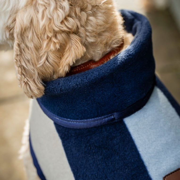 Horseware Ireland Newmarket Dog Fleece #colour_whitney-navy